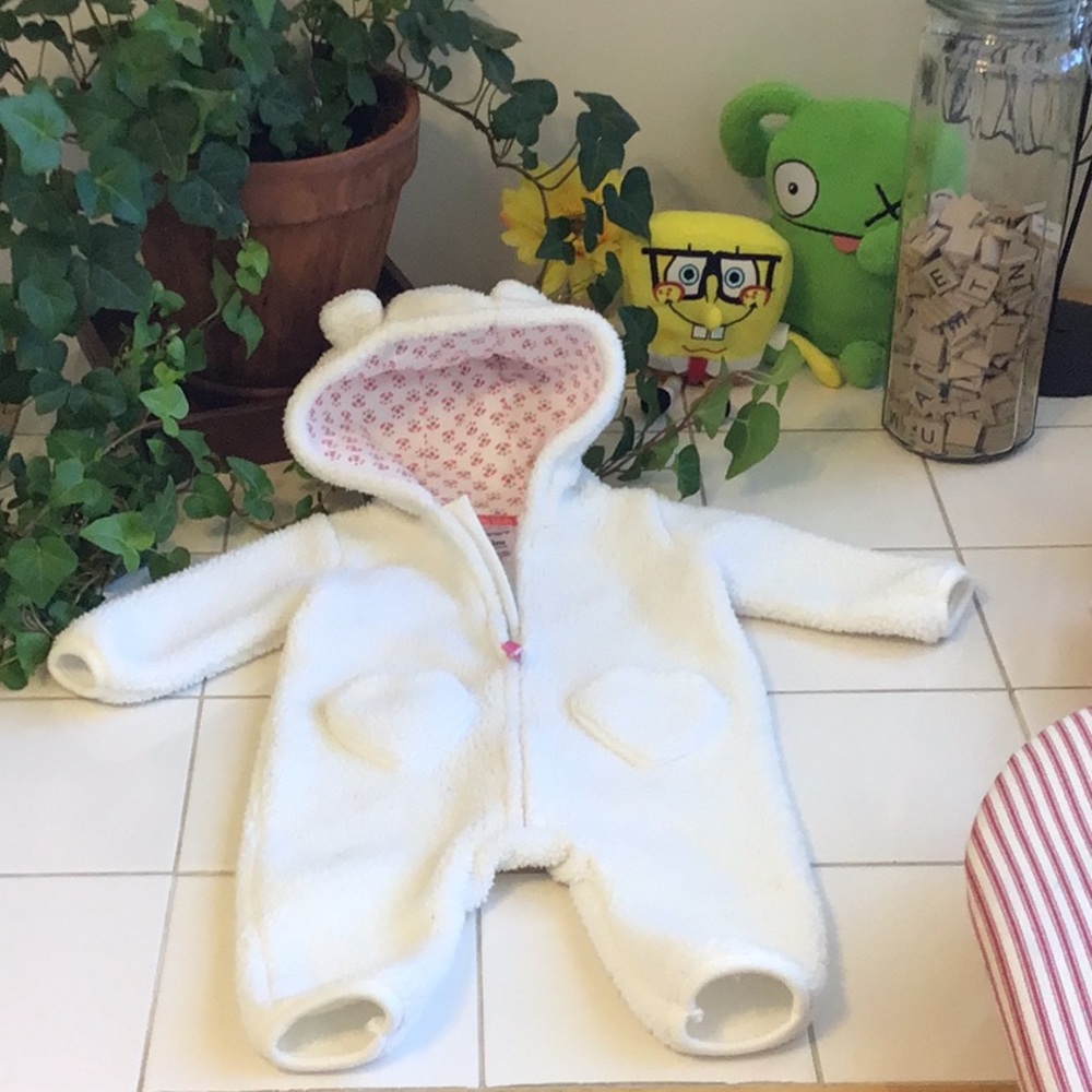 ‘Carter’s’ Hooded Long Bodysuit w/Ears